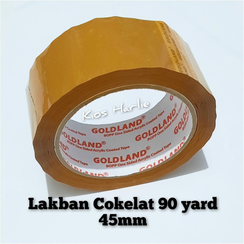 Lakban coklat, 100 yard lebar 45 mm