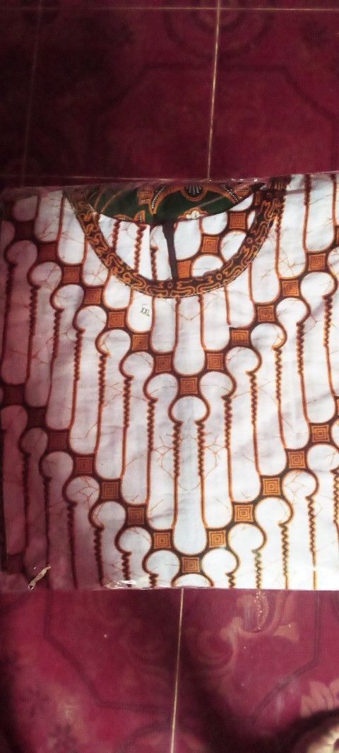 Maura Couple Sania Ruffle Batik Couple Keluarga Ori Motif Nusantara Hijau