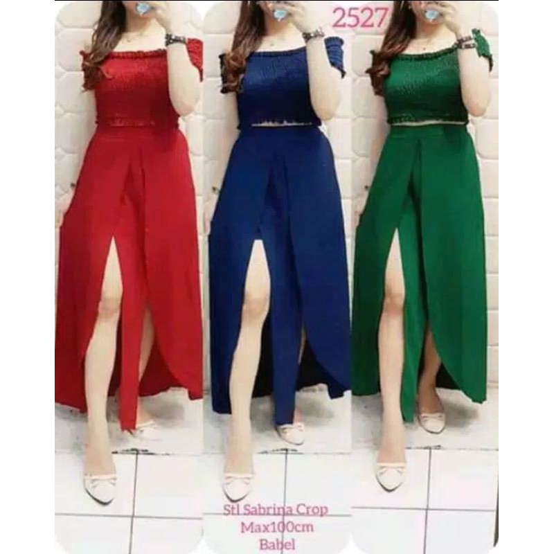 Best seller/set sabrina kerut/baju sabrina murah/cod/sabrina kerut