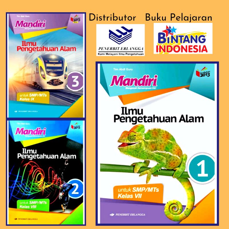 Erlangga - Buku Pelajaran Mandiri IPA Ilmu Pengetahuan Alam Kelas 1,2,3 SMP/MTs Kurikulum 2013 Revisi