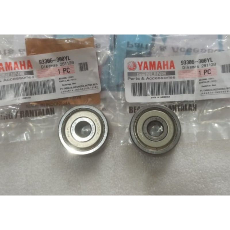 BEARING LAHER RODA DEPAN MIO NOUVO MIO SOUL MIO SPORTY FINO KARBU  (2 PCS ) ASLI ORI YAMAHA 93306 300YL