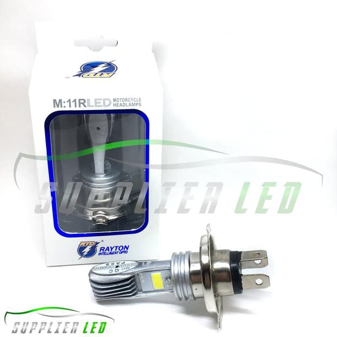 Lampu Utama LED Motor 2 Sisi RTD M11R Socket H4 HS1