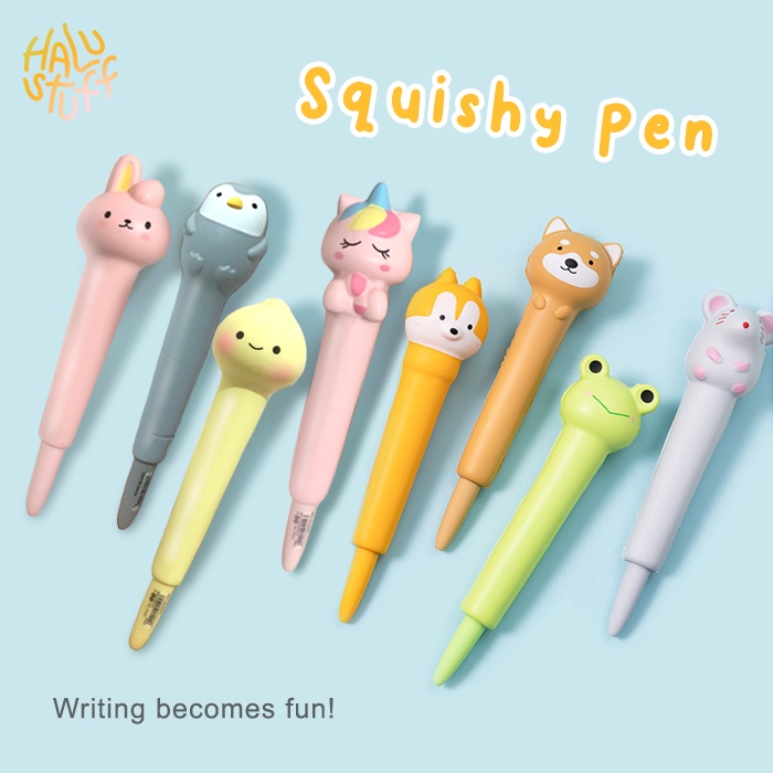 

Ballpoint Gel Pen Squishy Pulpen Pena Bolpen Alat Tulis Stationery Sekolah Karakter Kartun Lucu Imut Mainan Berkualitas