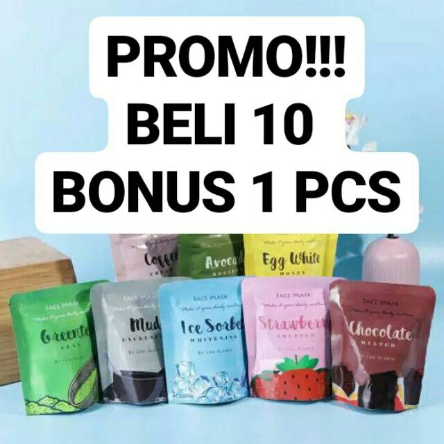 MASKER WAJAH BY LEA GLORIA 50 GRAM ORGANIK DAN NON ORGANIK