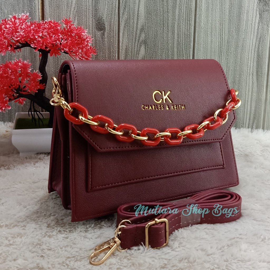 NEW ARRIVAL!! Tas Wanita CK 3 Ruang Free Rantai Giok impor korean Syle