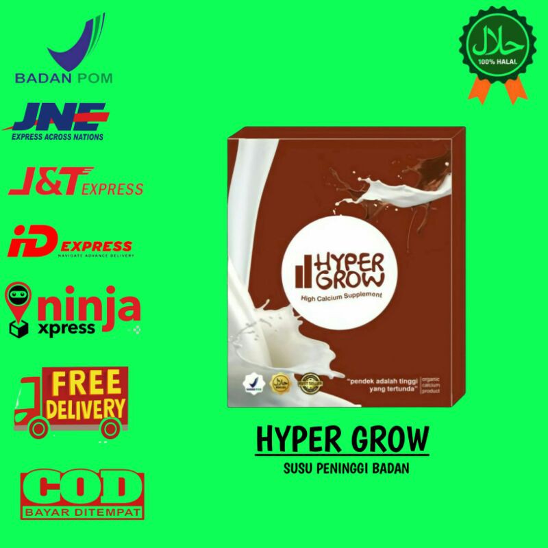 

HYPERGROW Peninggi Badan Original Susu Kalsium HYPER GROW Murah