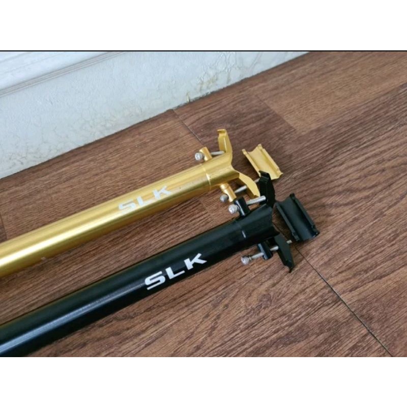 Seatpost Sepeda Lipat SLK Diameter 31.8 mm Tiang Saddle Seli Ukuran Size 31.8mm Panjang 580mm 58cm Material Bahan Alloy Alumunium Bisa Folding Bike Litepro Sadel Jog Jok Dudukan Frame