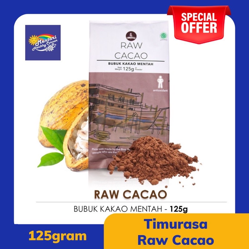 Timurasa Raw Cacao Powder 125gr / Bubuk Coklat Kakao 125gr