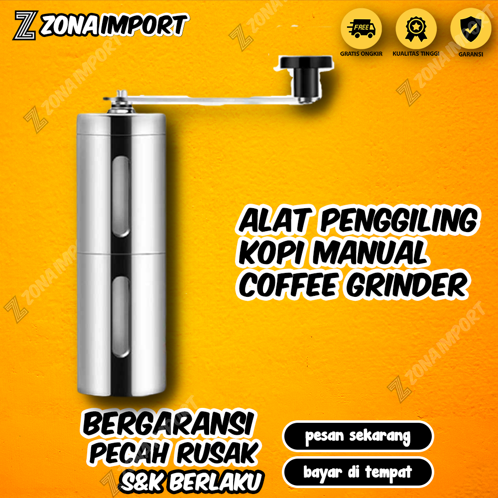 Alat Set Penggiling Kopi Manual Handy Grinder Gilingan Kopi Manual Penggiling Kopi Portable grinder