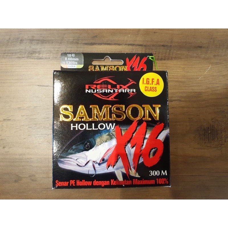 Senar Samson X16 PE 10 Hollow 300 meter Relix Nusantara