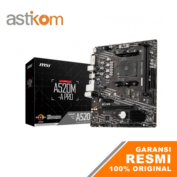 Motherboard MSI A520M-A Pro DDR4 AM4 Ryzen 5000 Series