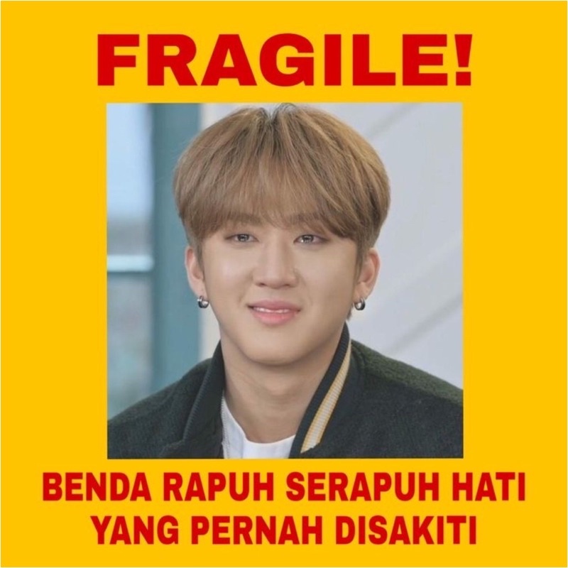 PART 2 STIKER FRAGILE KPOP LUCU KOREA STIKER JANGAN DIBANTING-B