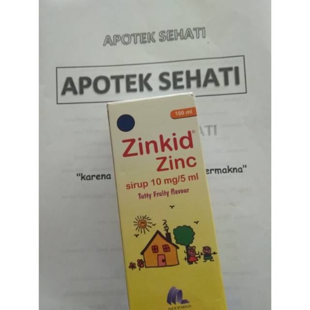 ZINKID ZINC SIRUP 100 ML / Pelengkap Obat Diare Anak