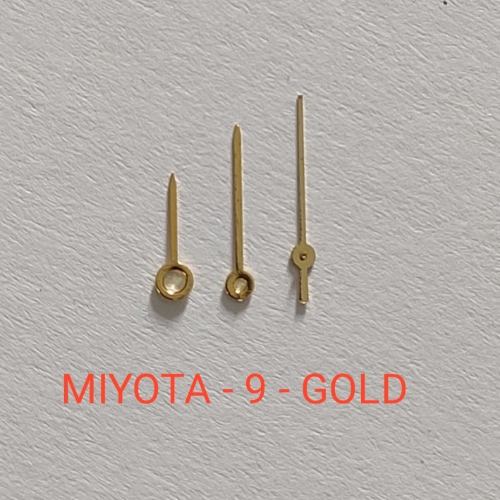 Jarum Jam Tangan Miyota 2035 No 9 Gold Fullset jarum Miyota Mesin Miyota