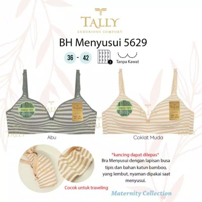 TALLY Bra menyusui KATUN 5629 Nursing bra Busa tanpa kawat original