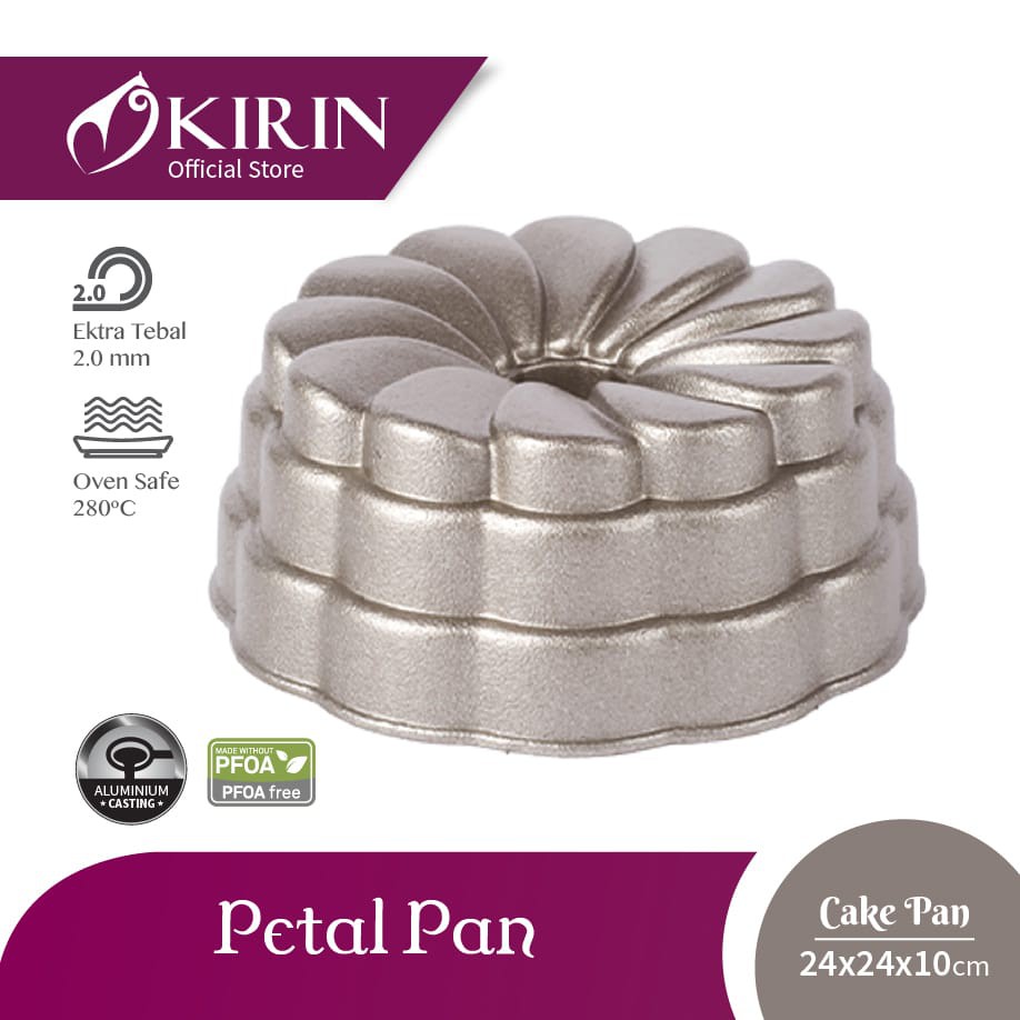 KIRIN Premium Cake Pan - Cetakan Kue (Marissa Cascade Pandora Classic Petal Marquise Lily)