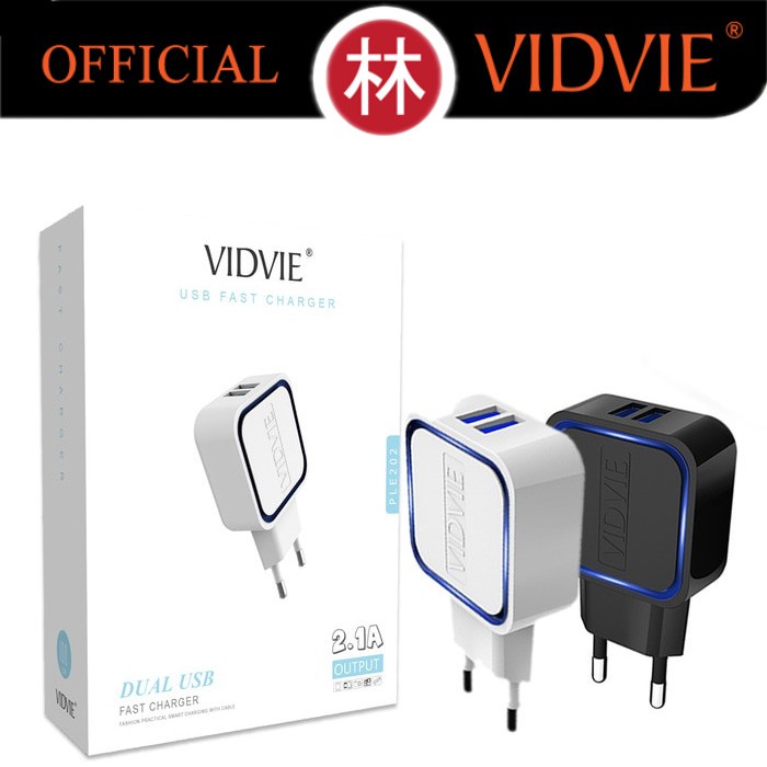 Vidvie PLE202 S Dual USB Charger 2.1A Charger Only