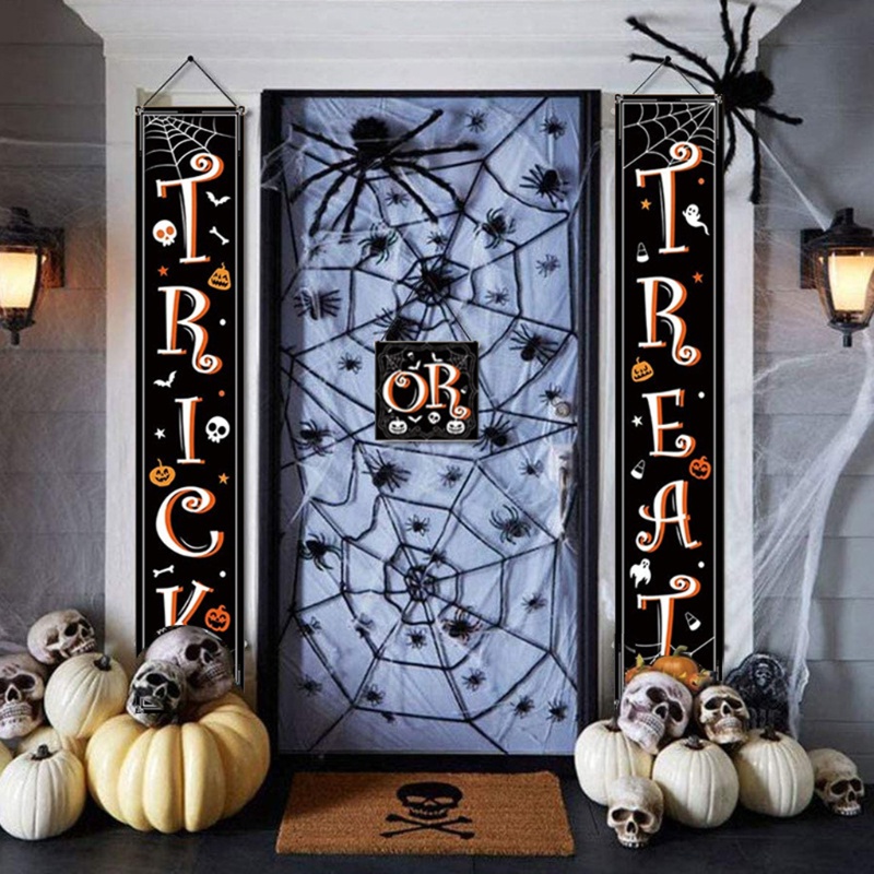 Zzz Banner Gantung Tulisan Treat Or Trick Untuk Dekorasi Pesta Halloween