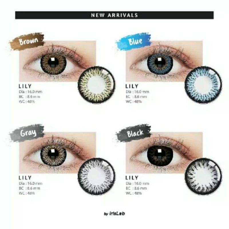 SOFTLENS LILY NORMAL &amp; MINUS -0.50 s/d - 3.00 / By IRISLAB