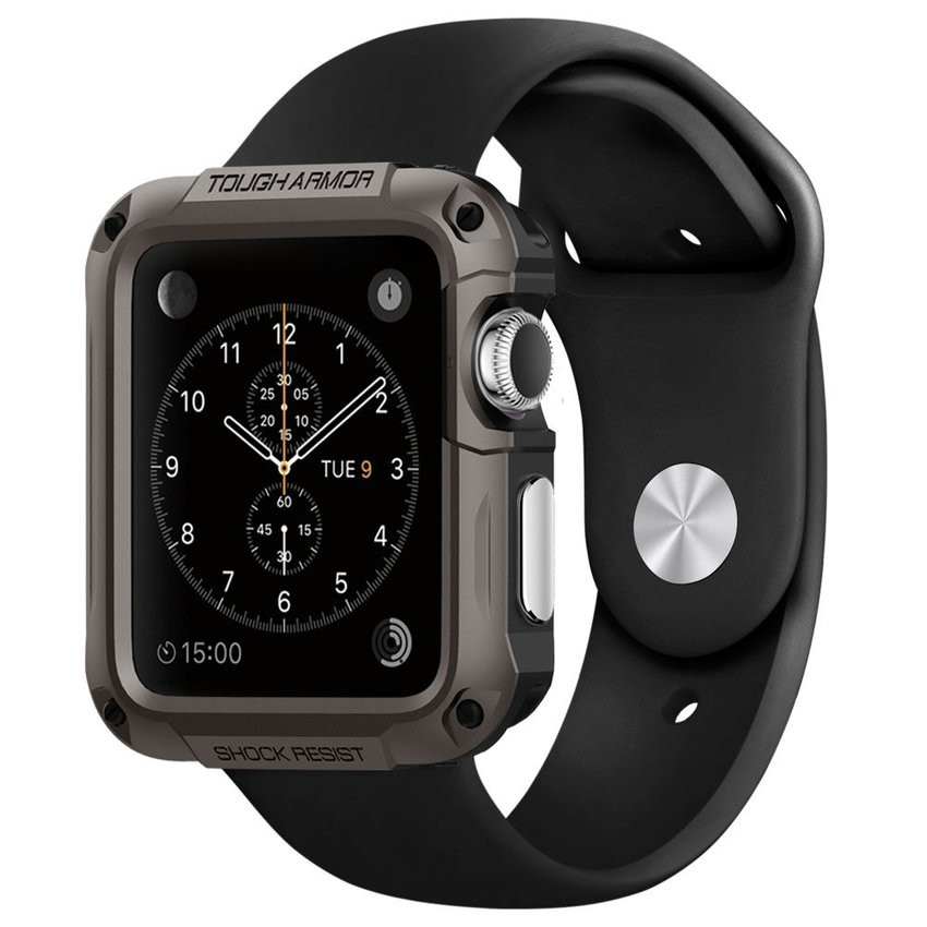 PROMO SPIGEN SGP APPLE WATCH (42MM) TOUGH ARMOR - GUN METAL