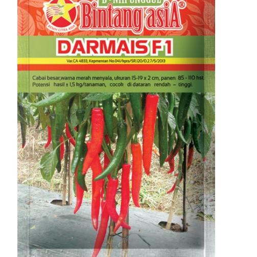 Terbaik.. Benih Cabe DARMAIS F1 berat 10gram (Cabe besar)