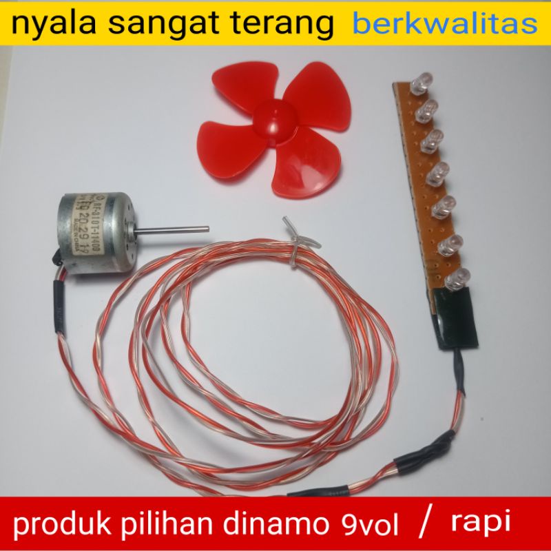 LAMPU LAYANGAN RGB dinamo 12vol as panjang(fullset)
