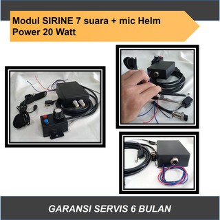 Sirine Patwal 7 Suara + MIC helm, Sirene Polisi sirine TOA Klakson PJR Microphone Mik Mikropon Motor Mobil