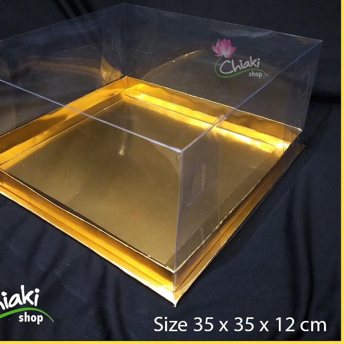 

♙ Box Mika Gold Cupcake isi 16 uk 35x35x12 Donat Dus Kue Kardus Emas Muffin Cake Pudding Karton Chiaki ✤