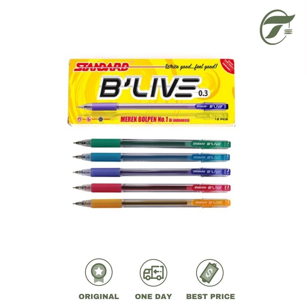 

BALLPEN B`LIVE 0.3 GRIP ECER STANDARD (BLACK/BLUE)