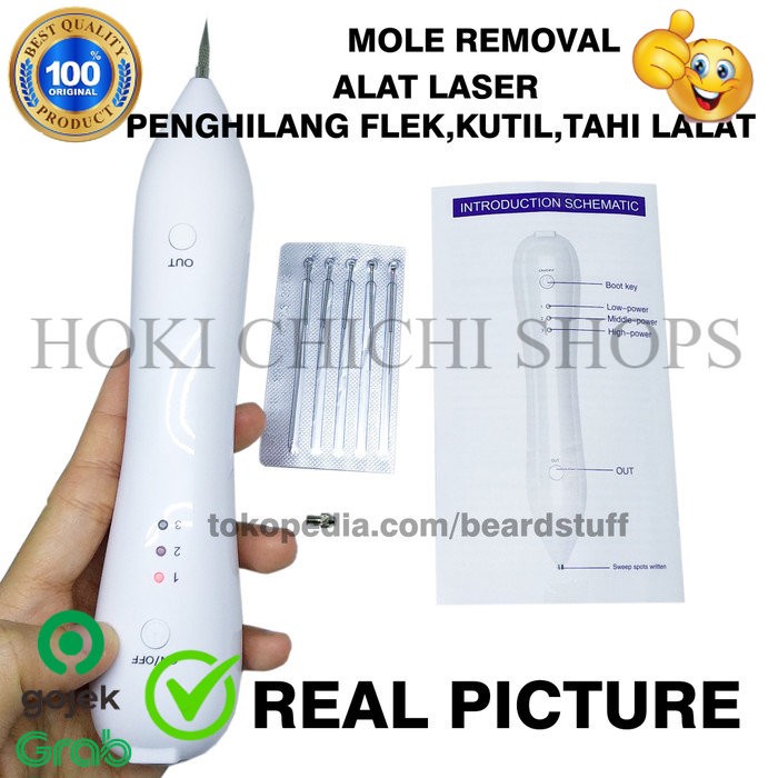 Image of Laser Mole Removal Pen Alat Penghilang Flek Kutil Tahi Lalat Tato CC #1