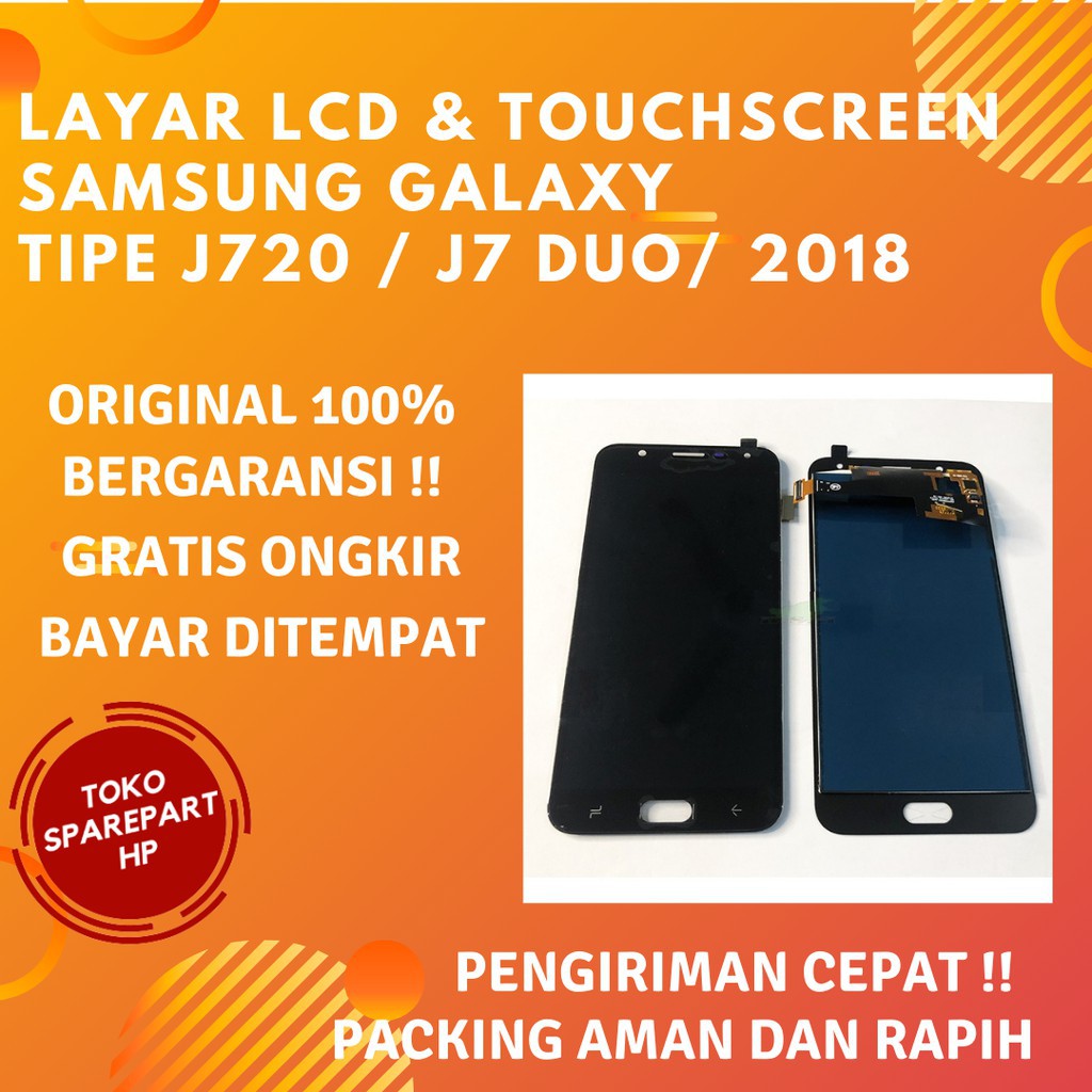 Lcd Hp Samsung Galaxy J7 Duo 2018 Original Fullset Layar + Touchscreen Ori Amoled/Oled/Oem