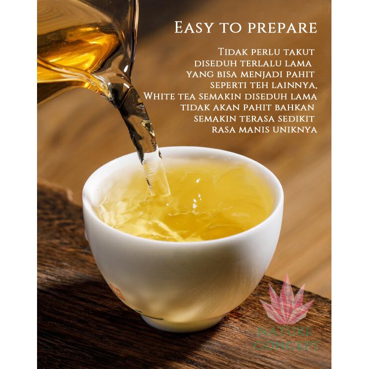White Tea Bai Cha Silver Needle Premium Quality Asli TERMURAH