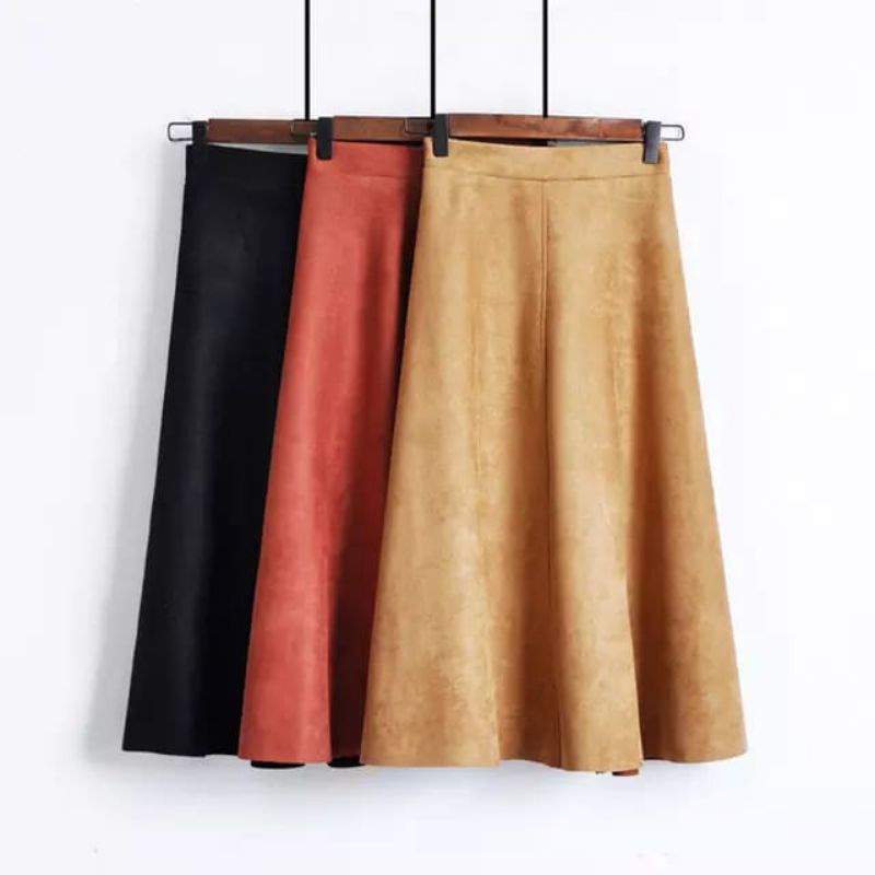 ALEEYA Rok Suede 7/8 / Samantha Midi Skirt Suede (2511)