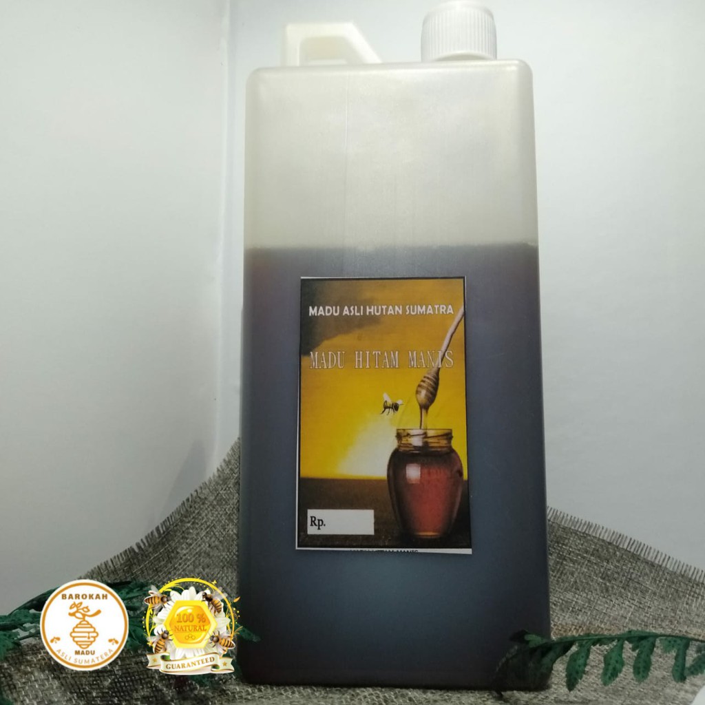 

Madu Hitam Manis Asli Sumatera (1Kg)