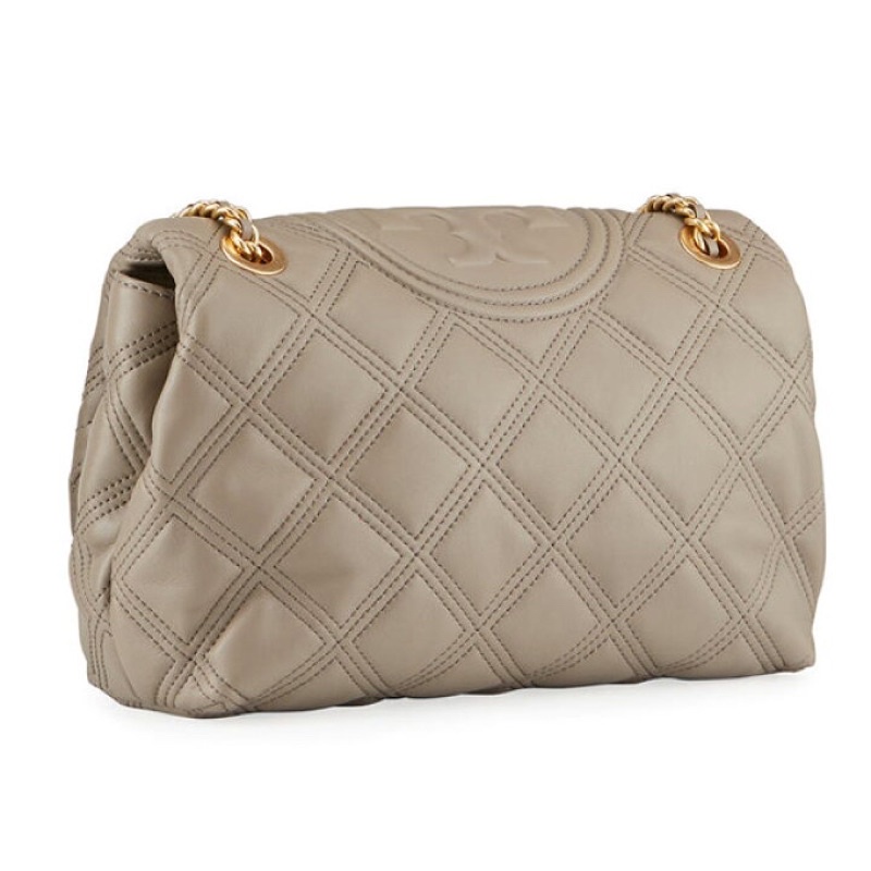 Tory Burch Fleming Soft Convertible Shoulder Bag Grey Heron