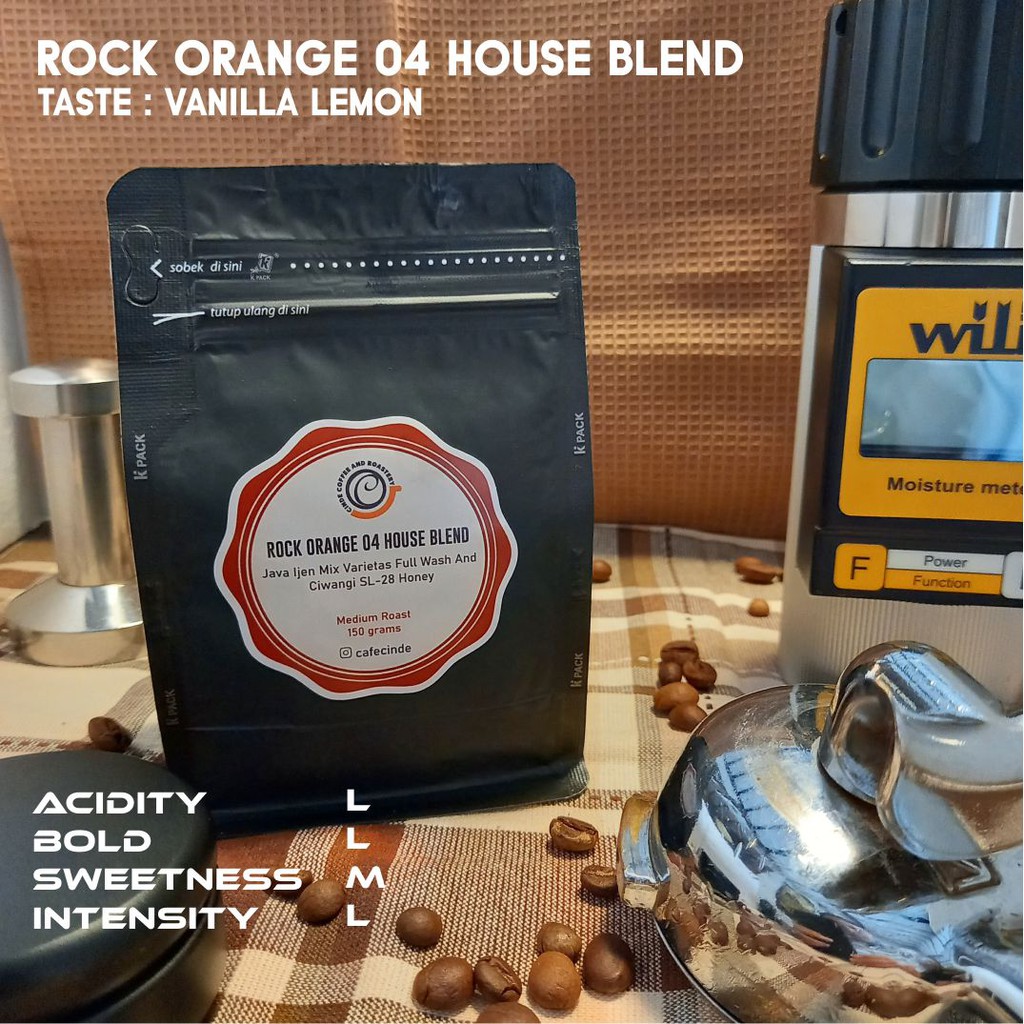

COFFEE HOUSE BLEND ARABICA ROCK ORANGE 04 150 GR