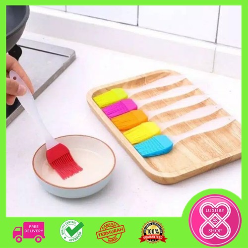 Kuas Silikon Oles Mentega Kue / Roti / Minyak / BBQ / Silicone Brush