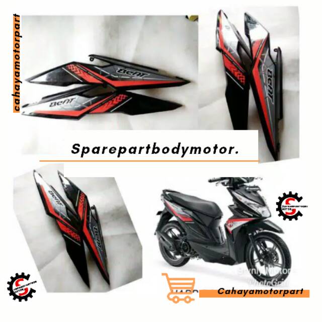 Cover Body Belakang Honda beat New / beat Streeat - Bonus striping Full body