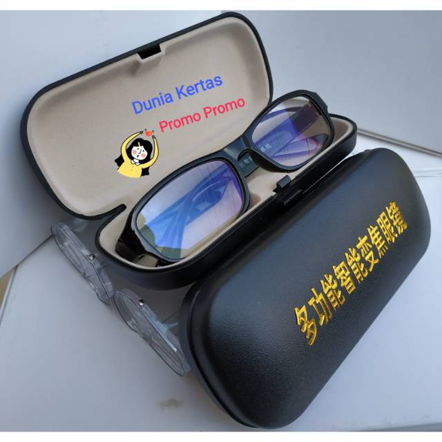 Kacamata Baca Ajaib autofocus plus Box Hitam exclusive