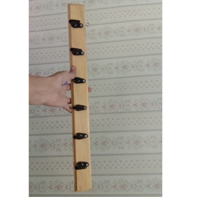 Gantungan baju kapstok kayu jati belanda