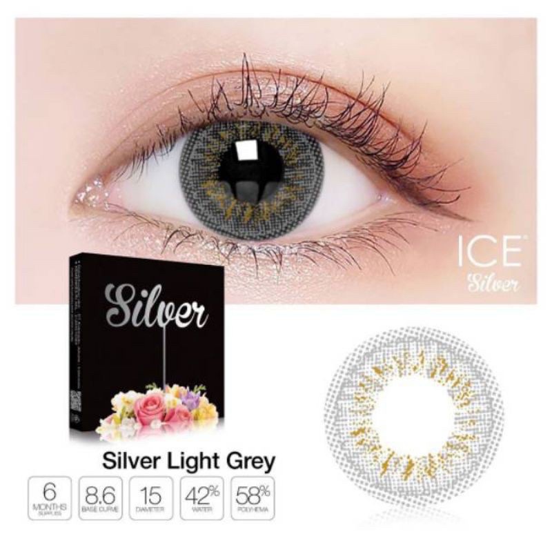 (COD)SOFLENS ICE SILVER DIA 15