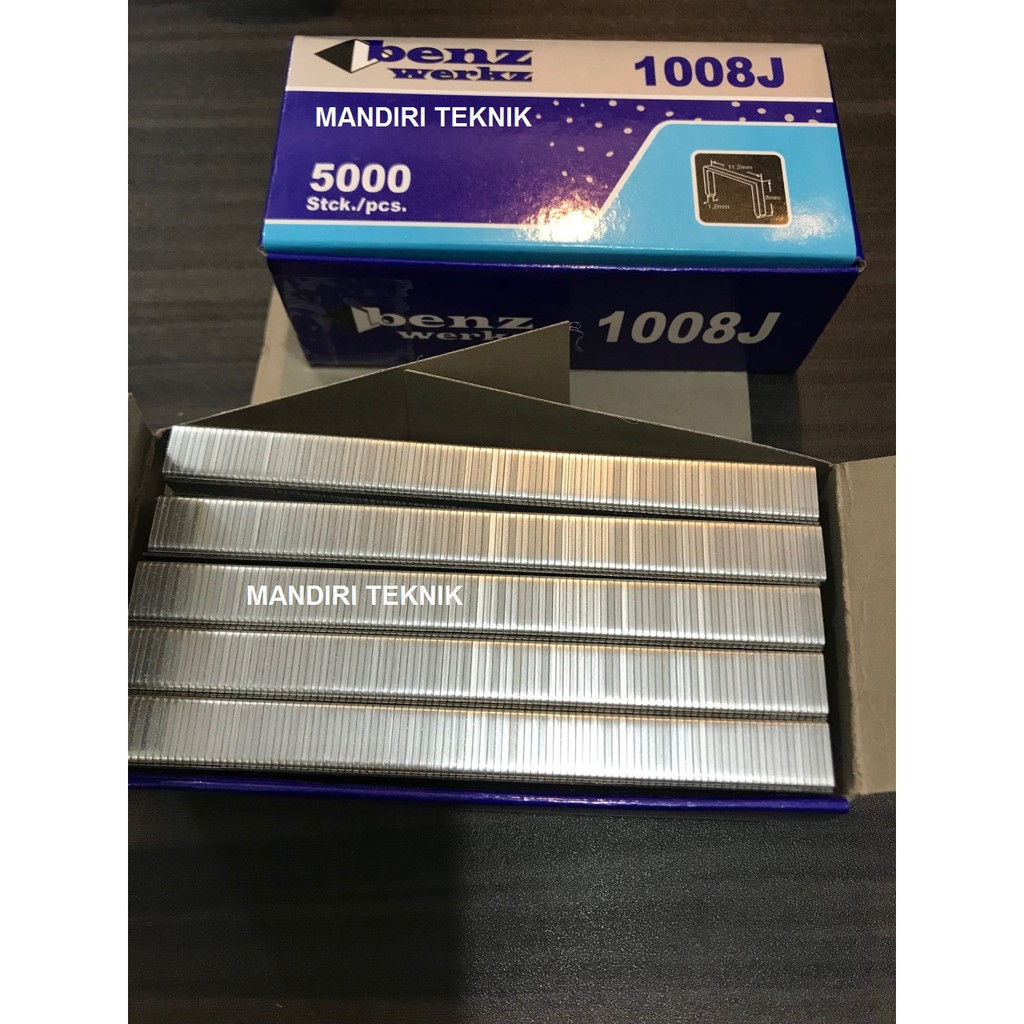 

Anak Hekter - Isi Staples Gun - Anak Staples 1008J 8mm X 5000 Pcs Benz