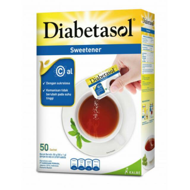 

DIABETASOL ZERO CALORIE SWEETENER 50 sachet x 1 gr