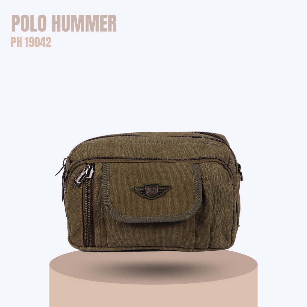 Tas Pinggang 2in1 Dapat Tali Selempang - Waistbag Slingbag POLO HUMMER