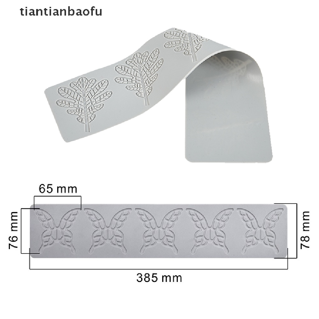 [tiantianbaofu] Daun/butterfly/honeycomb Design Lace Mat Fondant Cetakan Kue Sugar Craft Silikon