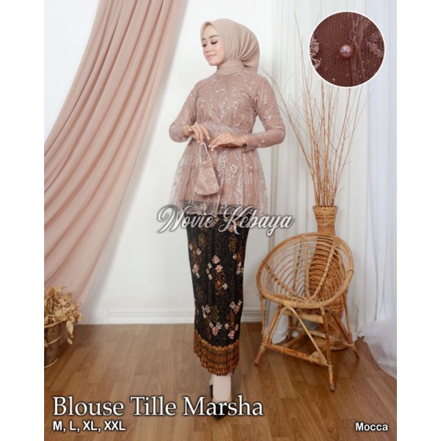 KEBAYA ORIGINAL//KEBAYA MODERN//BLOUSE  TILLE MARSHA//By Novie Kebaya