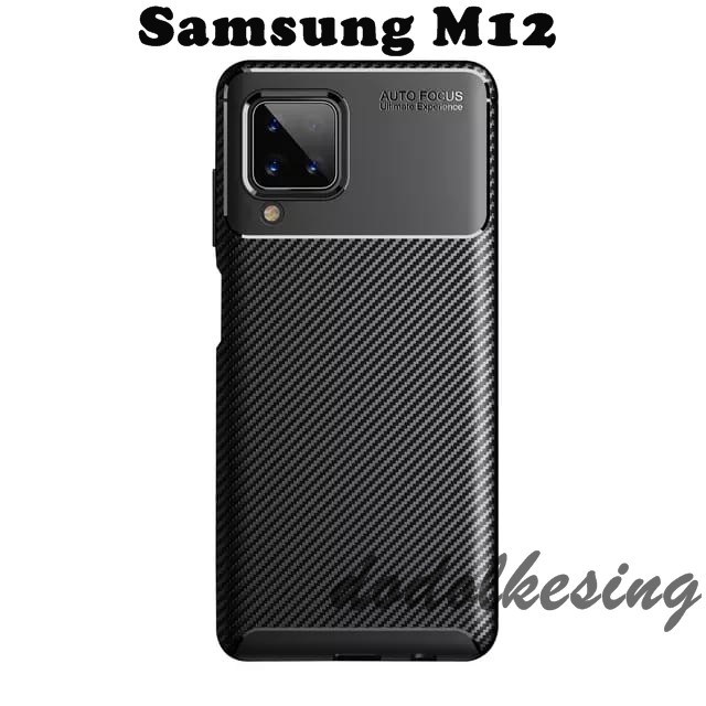 Samsung M12 Soft Case Auto Focus Carbon Beetle Original