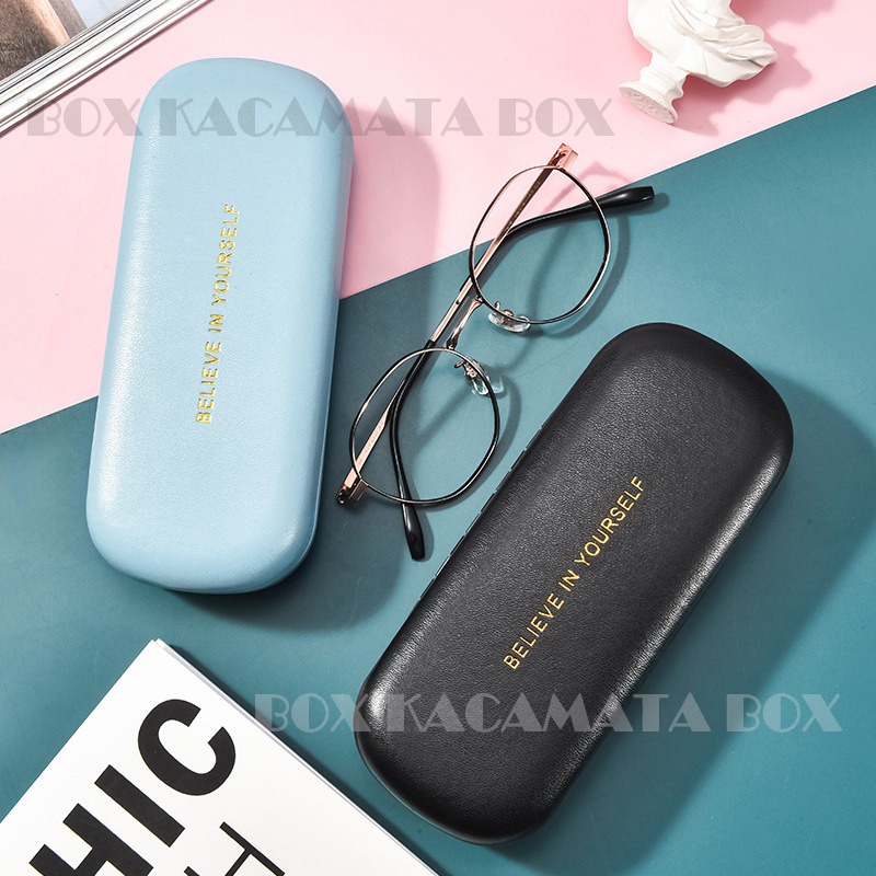 Box / Tempat Kacamata Hard Case Anti Air Vintage Terbaru D1