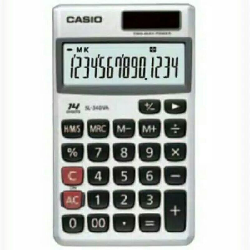 

Kalkulator Casio SL - 340VA~Caculator Pocket /Saku #Original #Garansi Resmi