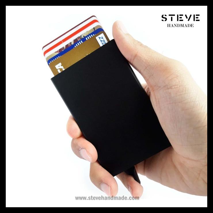 

BEST SELLER !!! TEMPAT KARTU ATM DOMPET KARTU KREDIT CREDIT CARD HOLDER STYLE A BLACK TERLARIS